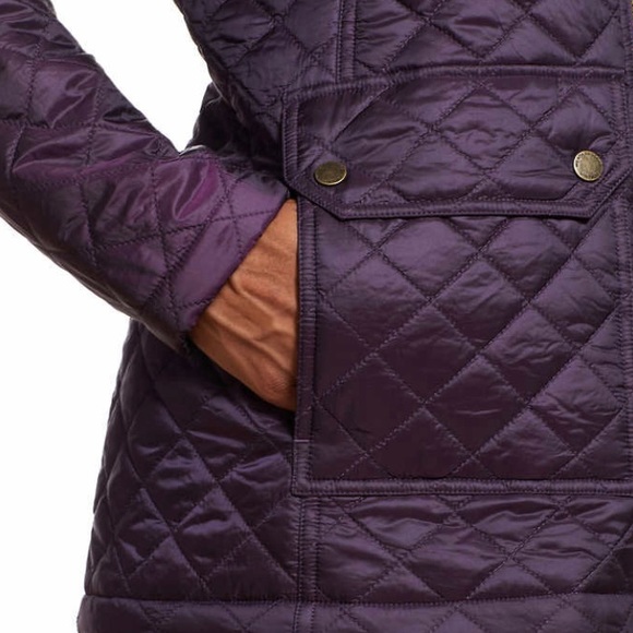 Weatherproof Vintage Ladies' Quilted Jacket, Plum - Picture 6 of 16